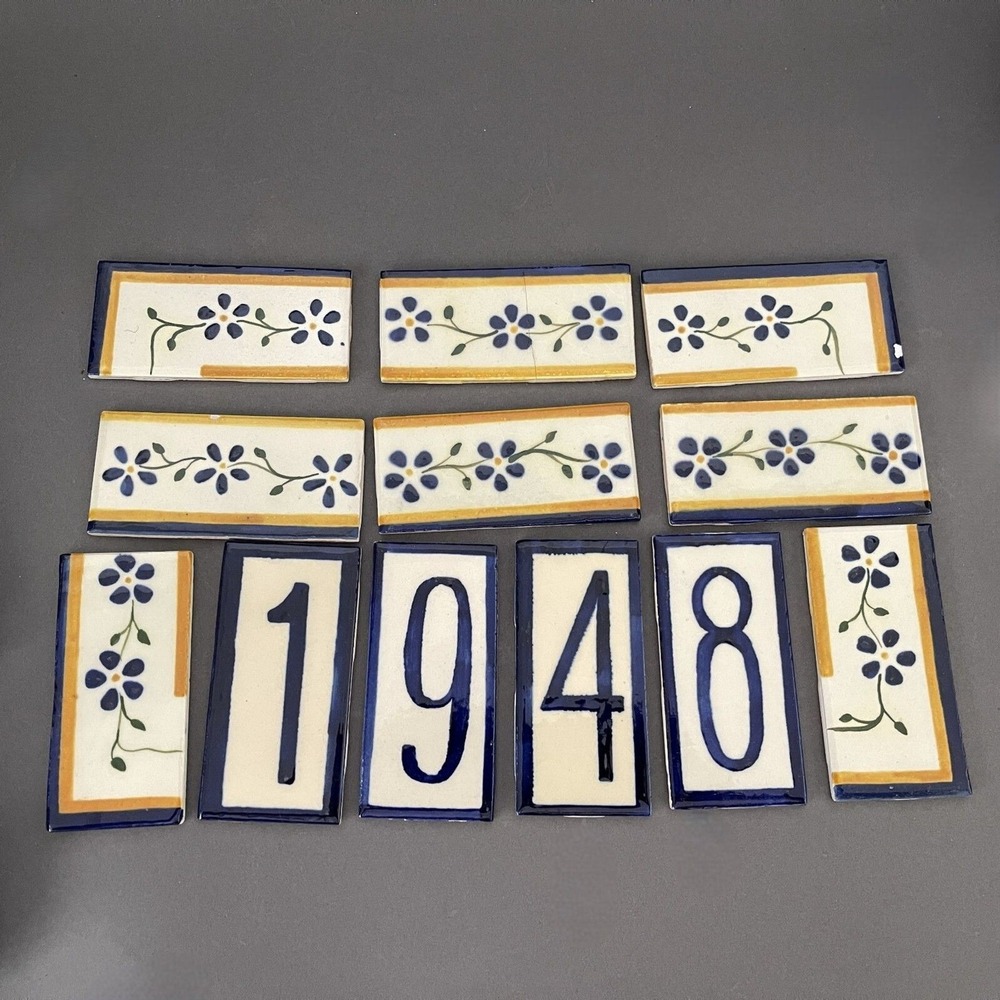 Lamosa Mexico Tiles 4 3/8" x 2 1/8" Lot of 12